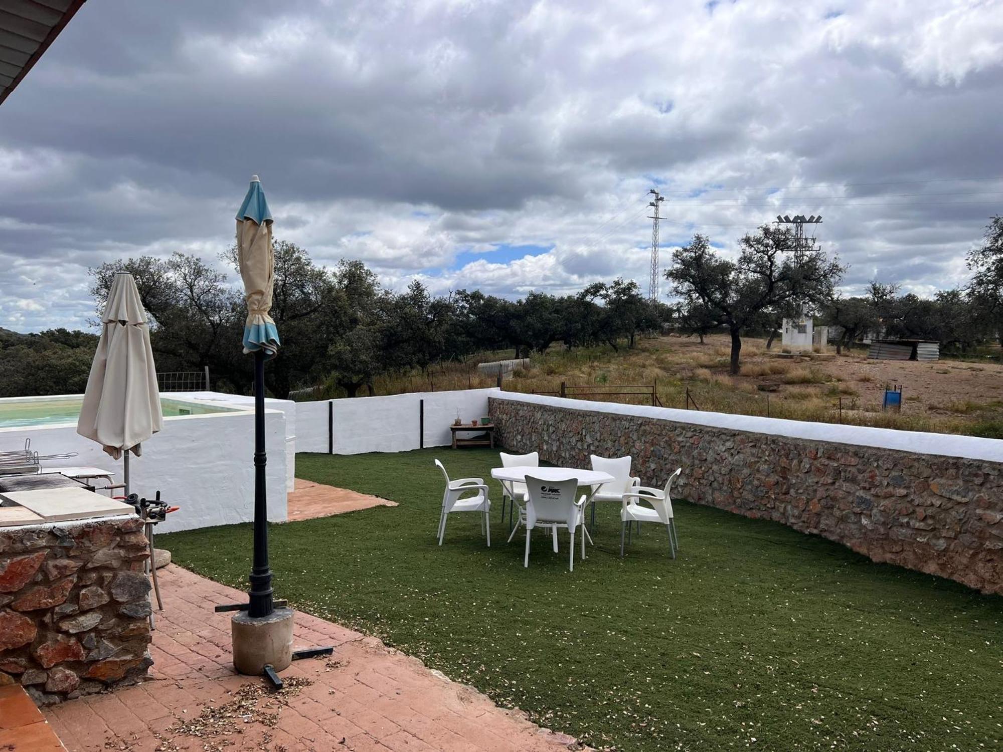 Casa Rural Quejigo Con Piscina Santa Olalla del Cala Εξωτερικό φωτογραφία